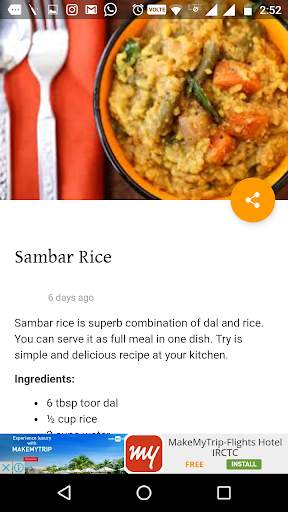 Free Indian Recipes App screenshot 4