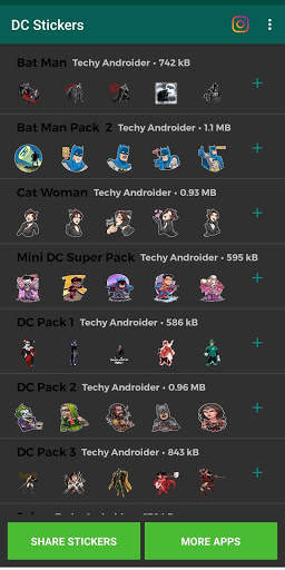 DC (Superhero) Stickers for whatsApp screenshot 3