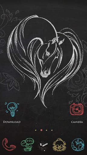 Chalk Painting Go Launcher Theme screenshot 2