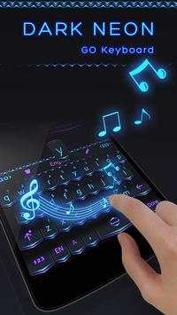 Dark Neon GO Keyboard Theme screenshot 3