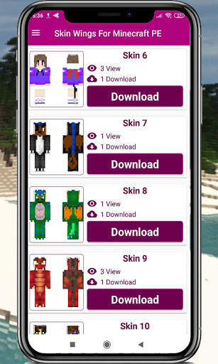 Wing Skins for minecraft pe screenshot 3