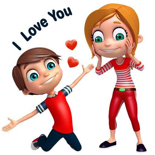3D Romantic Stickers for whatsapp: WAStickerApps 21.0