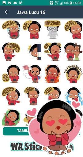 WA Sticker Jawa Jowo WAStickerApps Lucu screenshot 3