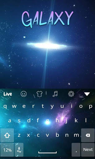 Galaxy Live Keyboard Theme screenshot 1