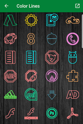 Color Lines - Icon Pack screenshot 3
