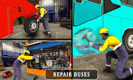 City Bus Wash Simulator: Gas Station Car Wash Game screenshot 1