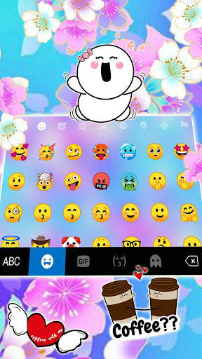 Bright Flowers 2 Keyboard Background screenshot 4