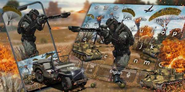 Brave Soldier Keyboard Theme screenshot 4