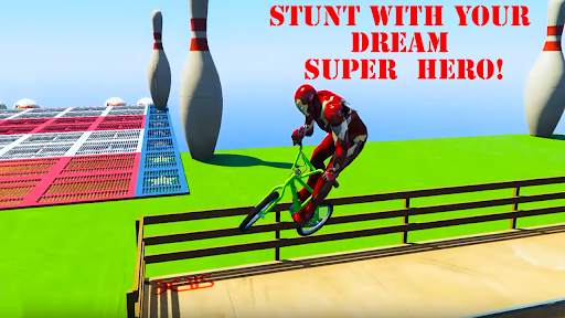 Superheroes BMX Racing Game screenshot 4