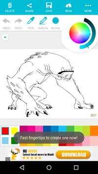 Cartoon Coloring : Ban 10 Edition screenshot 2