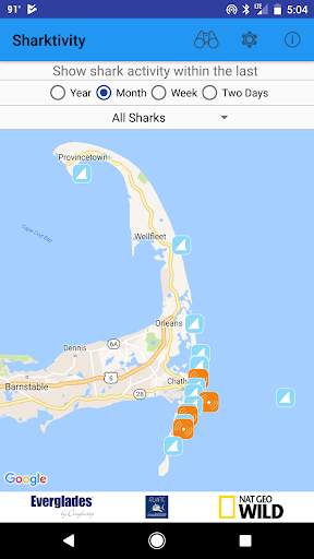 Sharktivity - White Shark App screenshot 1