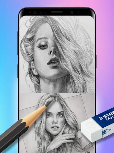 แต่งรูป วาดภาพเหมือน ภาพวาดดินสอ screenshot 2