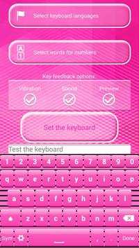 Black and Pink Keyboard Theme screenshot 4