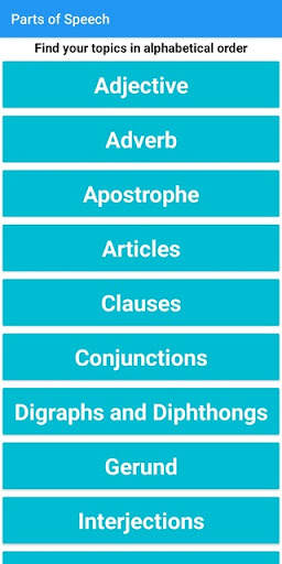 Parts of Speech screenshot 1