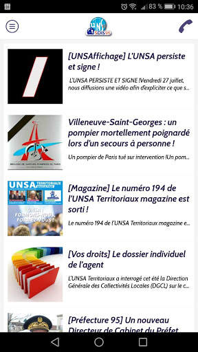 UNSA SDIS 95 screenshot 3