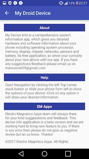 My Device Info (Droid) screenshot 7