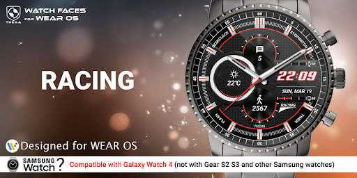 Racing Watch Face & Clock Widget screenshot 1