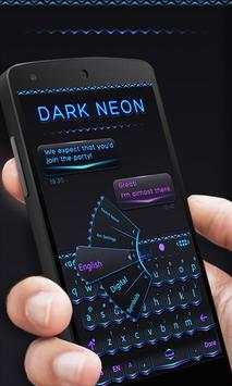 Dark Neon GO Keyboard Theme screenshot 4