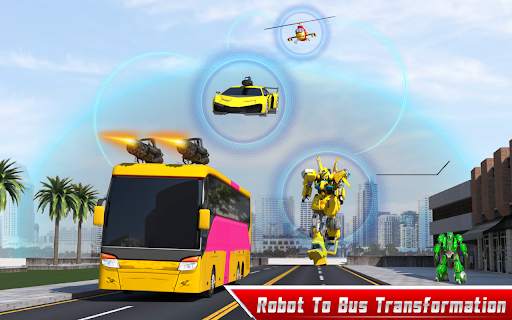 Bus Robot Car Flying Transform – New Robot Game screenshot 4