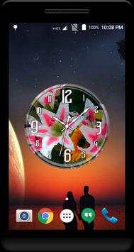 Lily Flower Clock Live WP स्क्रीनशॉट 4