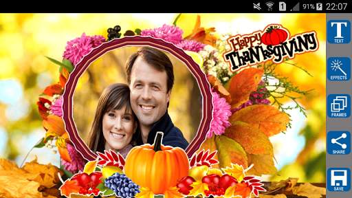 Thanksgiving Photo Frames 1 تصوير الشاشة