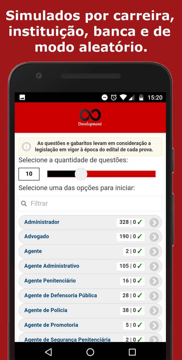 Simulado Direito Administrativo para Concursos 2 تصوير الشاشة