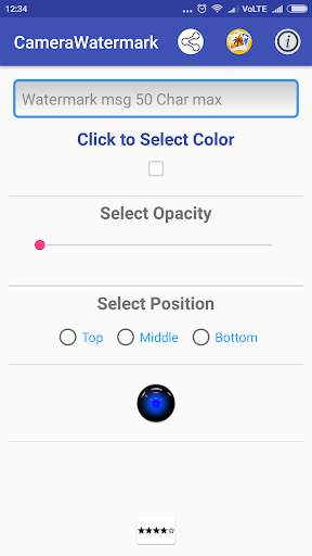 Camera Watermark - Instant Photo Watermarking App screenshot 1