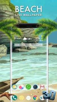 Beach 3D Live Wallpaper 2018 2 تصوير الشاشة