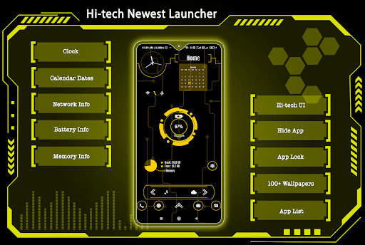 Hi-tech newest launcher screenshot 2