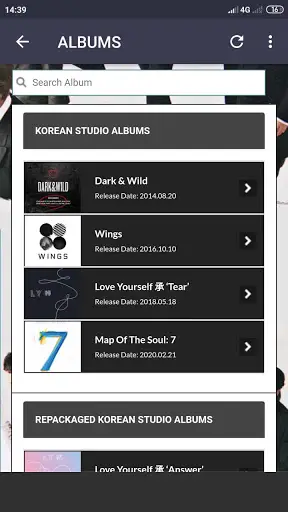 BTS Lyrics (Offline) screenshot 3