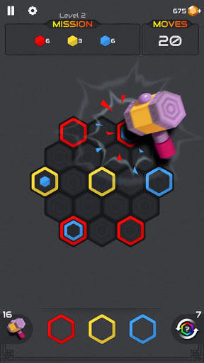 Puzzle Hexa Blast : Princess and Zombies screenshot 6