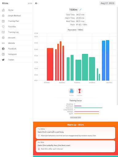 Swim Coach - Swimming Workouts screenshot 12