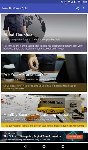 New Business Quiz screenshot 1