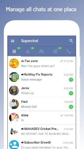Superchat - Fast Messaging and Voice Calling screenshot 1