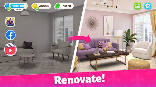 Color Home Design Makeover - paint your love story screenshot 5