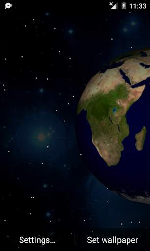 3D Planets Live Wallpaper screenshot 1