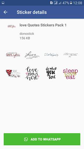 Love Quotes Stickers for WhatsApp screenshot 5