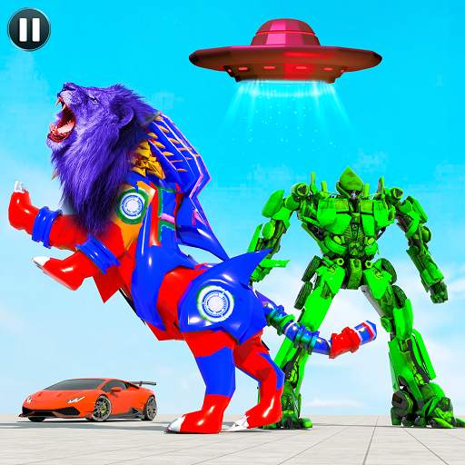 Lion Robot Transformation War: Car Robot Games 1.0
