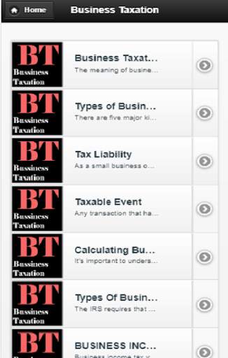 Business Taxation screenshot 1