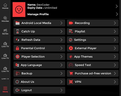 Smart IPTV Xtream Player screenshot 20