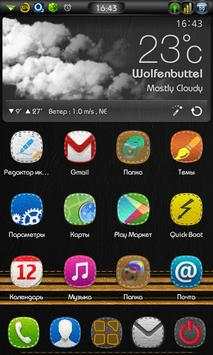 Next Launcher 3D Leather Theme screenshot 2