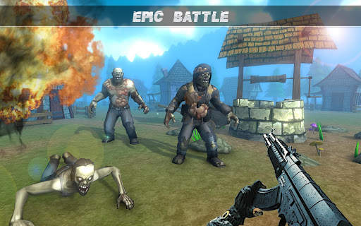 Mati Zombie Sasaran Shooting Games: FPS Sniper Gun screenshot 2