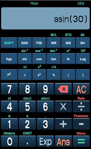 Easy Natural Scientific Calculator screenshot 1