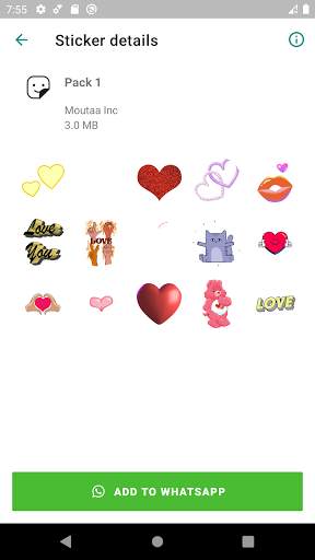 WAStickerApps Animated 💕 Love Animated Stickers screenshot 2