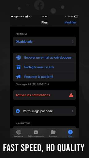 D-manager Downloads Browser screenshot 3