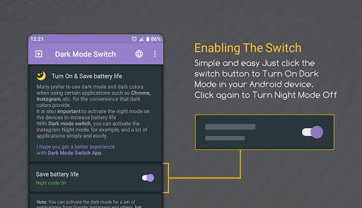 Dark Mode Switch - Night mode Activator, Instagram screenshot 9