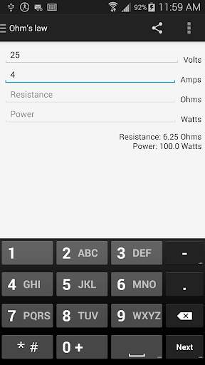 Audio Wizard - Calculators screenshot 2