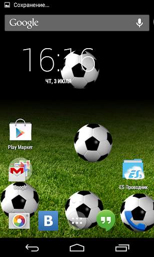 Soccer Touch Live Wallpaper screenshot 1