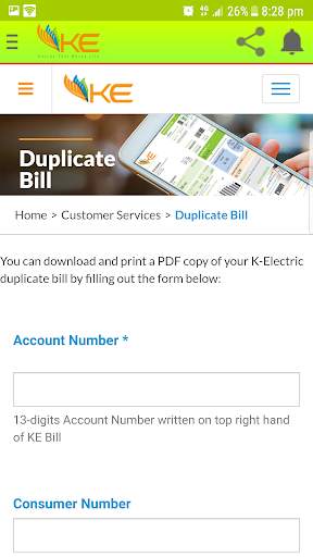 K Electric Bill Check screenshot 3