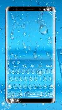 Blue Water Drop Keyboard स्क्रीनशॉट 1